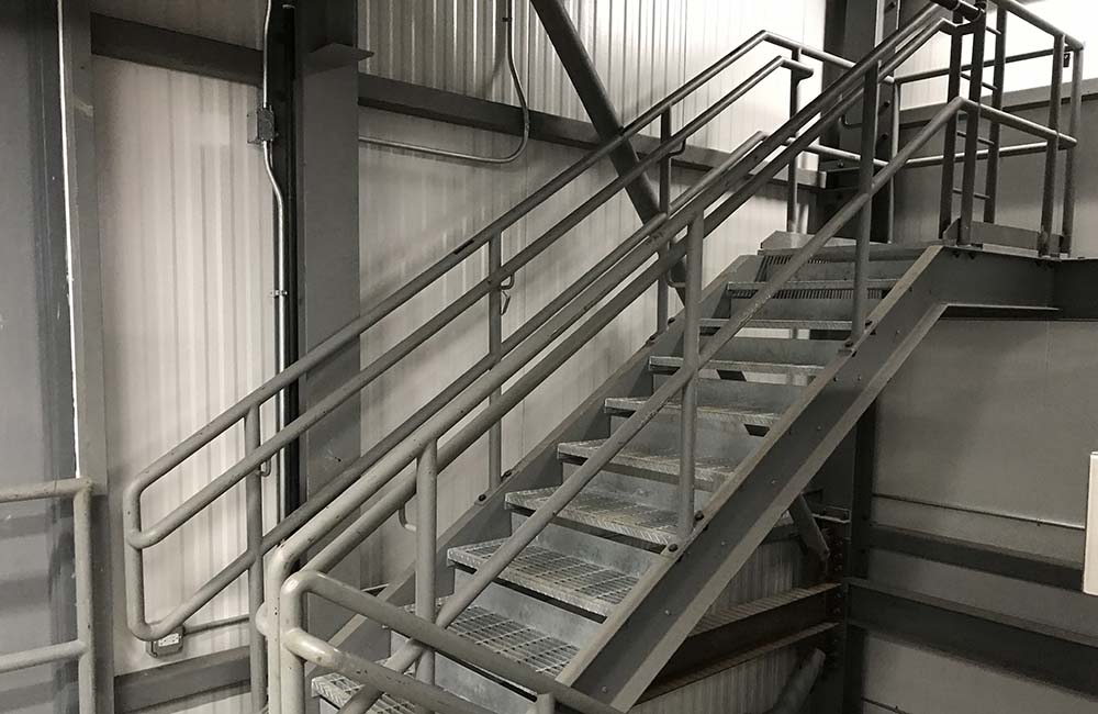 Industrial Metal Staircase Painting