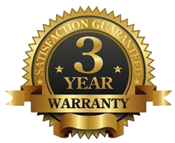Satisfaction Guaranteed 3 Year Warranty