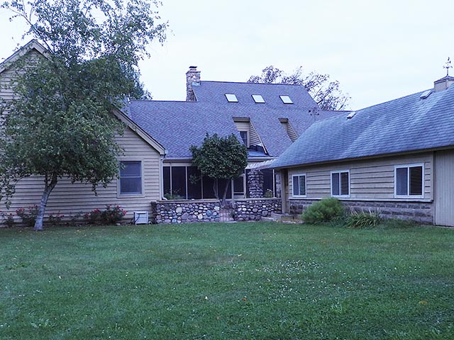 House before exterior residential painting was done