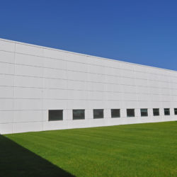 commercial building with elastomeric coating