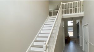 Professional residential staircase painting