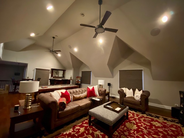 family room residential house painting