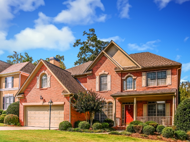 exterior brick painted house