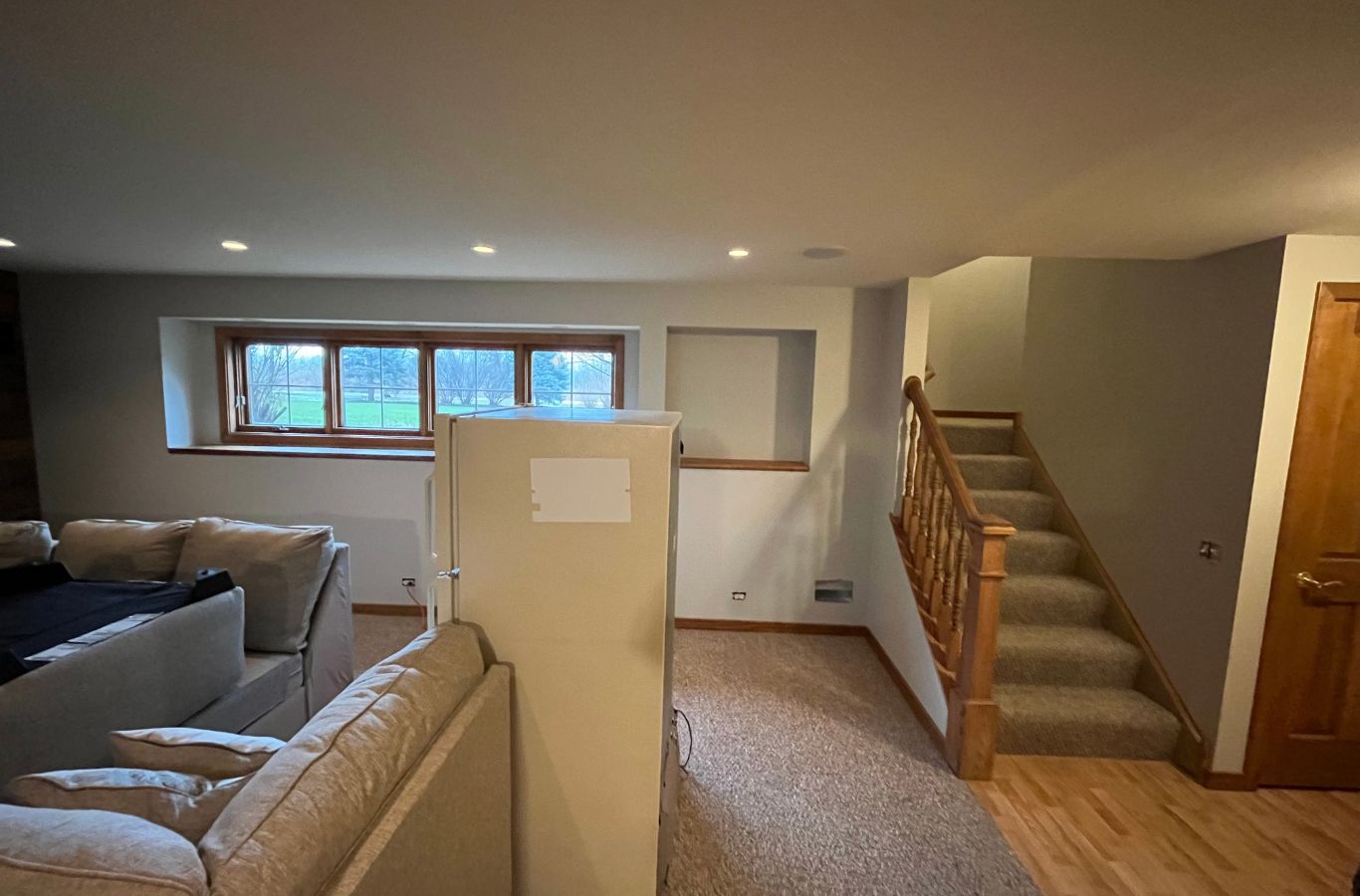 An R&J Painting professional delivering expert house painting services in Lake Zurich, IL, highlighting commitment to quality and customer satisfaction. House Painting near me.