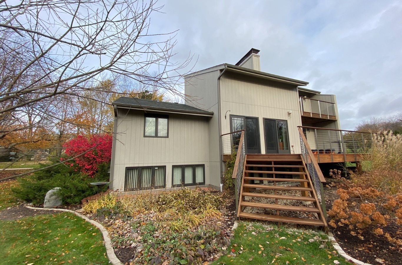 R&J Painting professional applying interior painting services in Woodstock, IL with advanced tools to achieve precise, high-quality finishes.