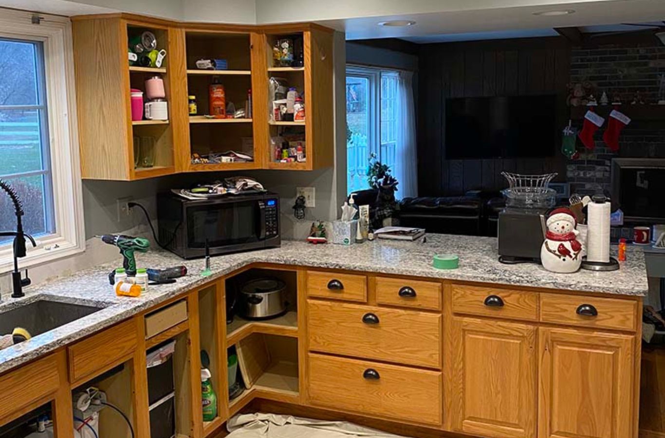 R&J Painting team completing Cabinet Painting in Lake In The Hills, IL with smooth coatings and precision prep.